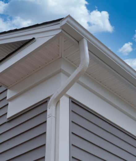 White House with white gutter - Big Easy Gutter