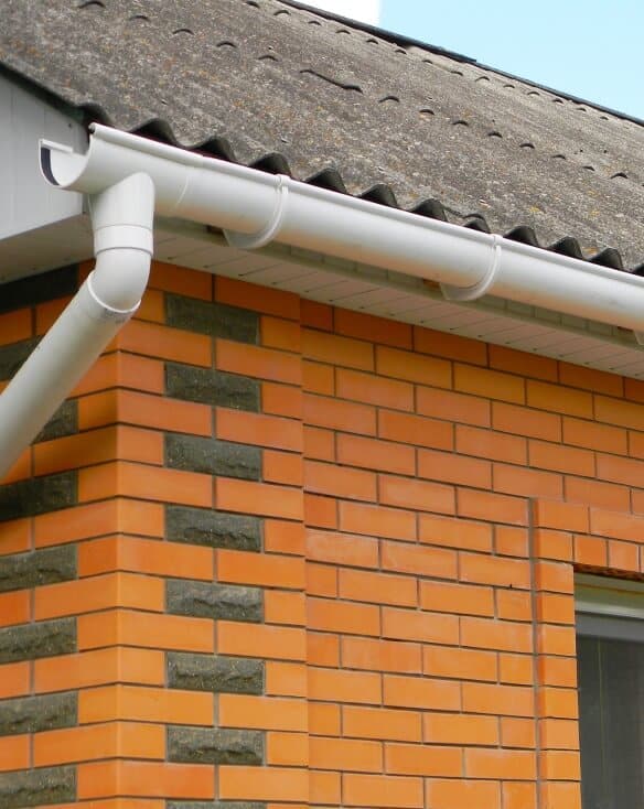 White Roof Gutter - Big Easy Gutter